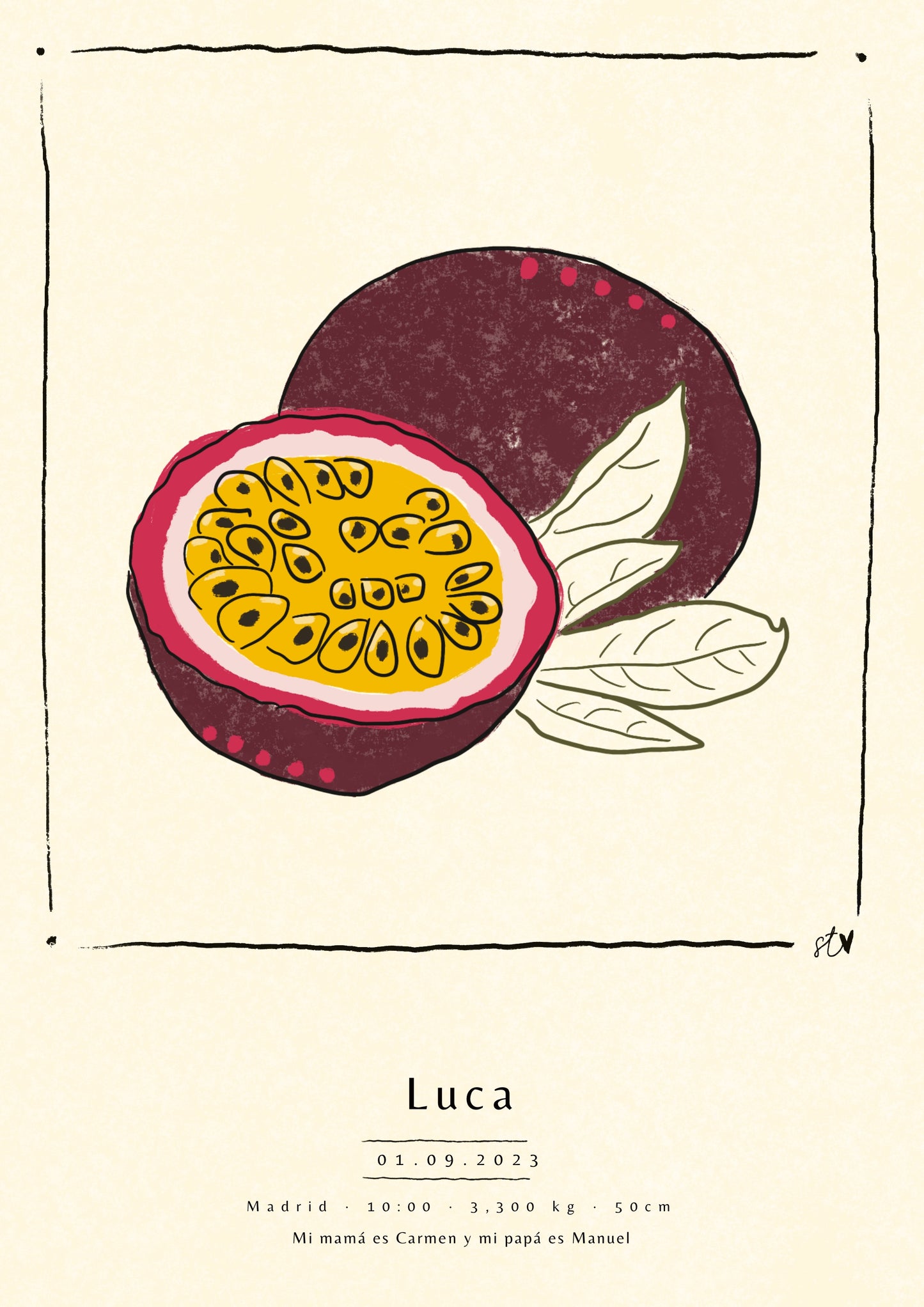 Ilustración Nacimiento - FRUTA