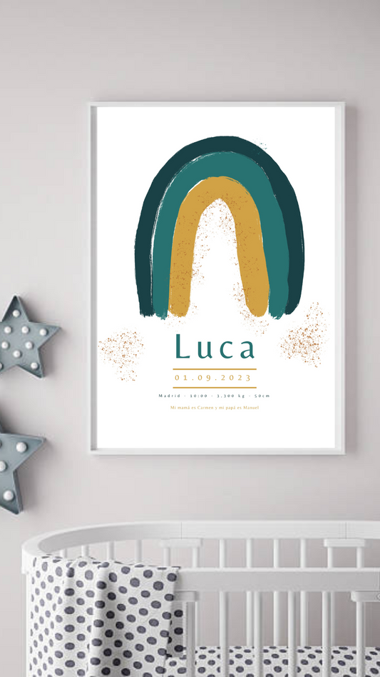 Ilustración Nacimiento - ARCO IRIS