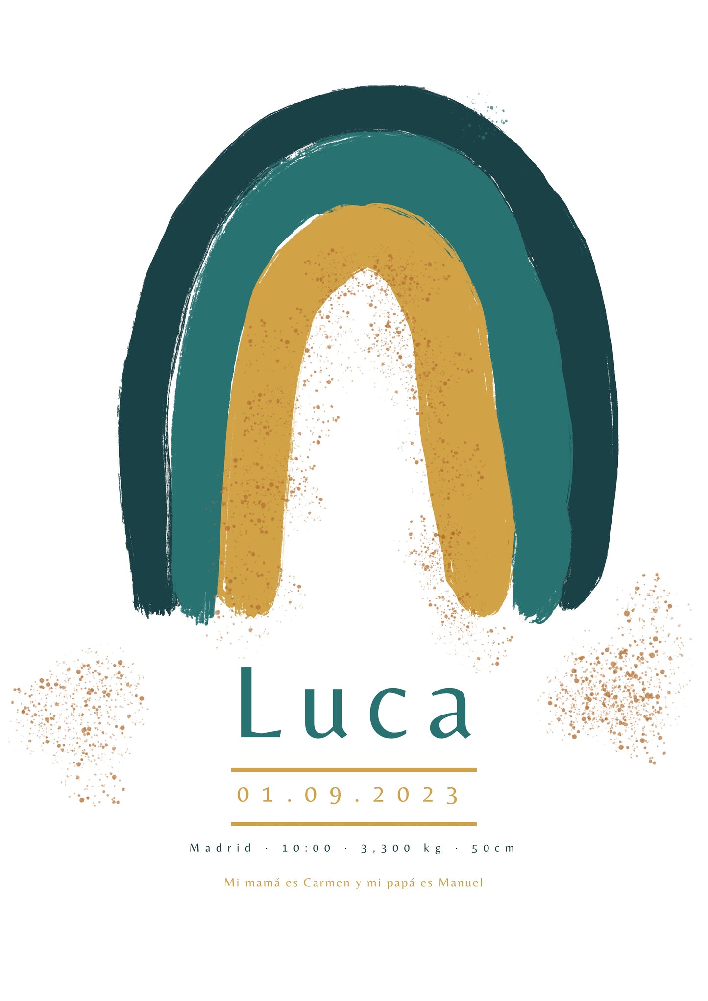 Ilustración Nacimiento - ARCO IRIS