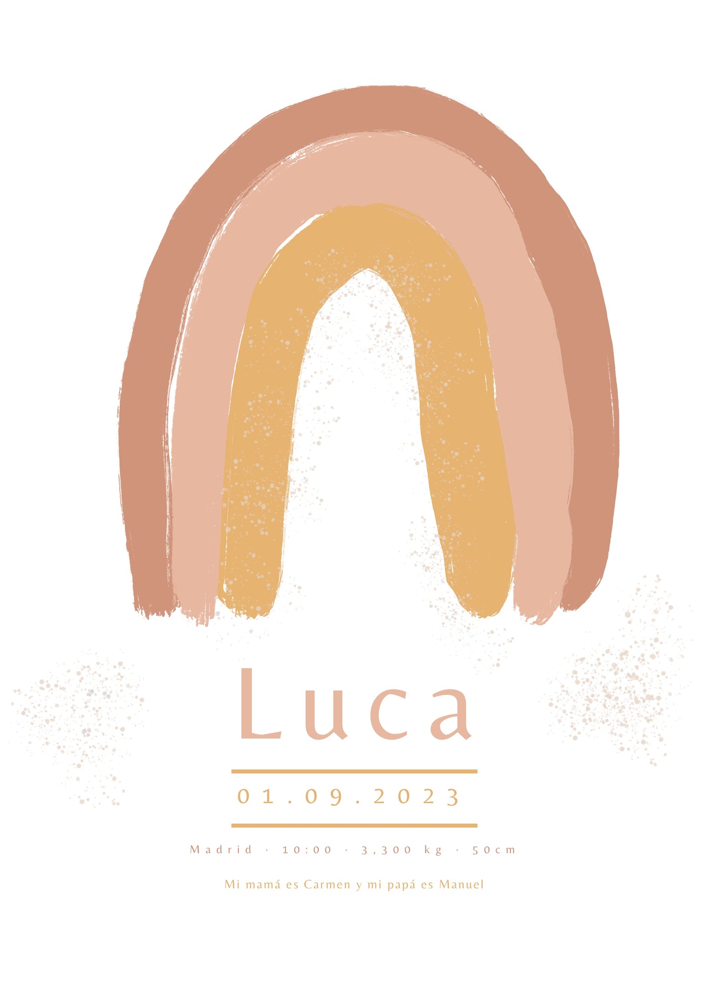 Ilustración Nacimiento - ARCO IRIS