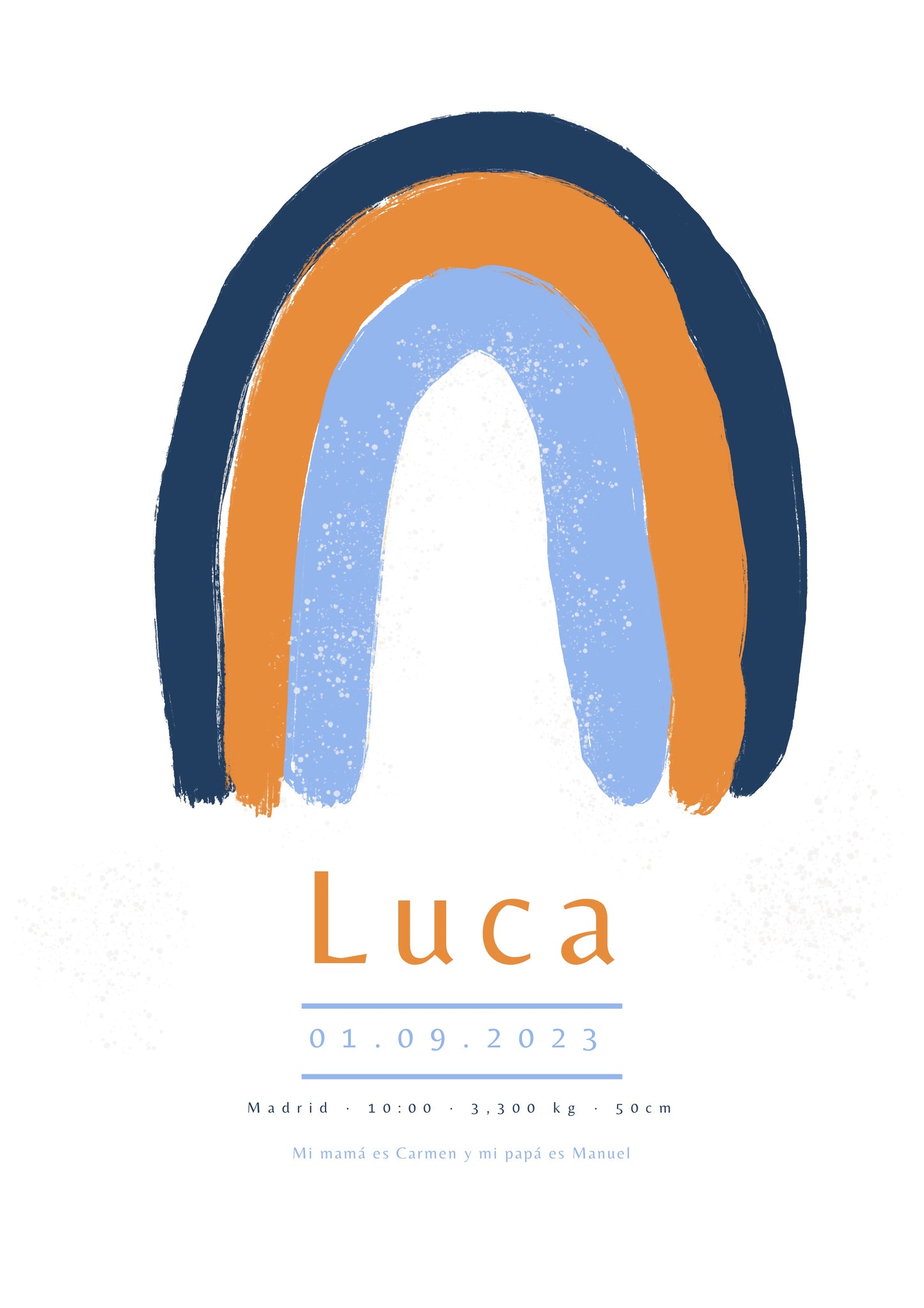 Ilustración Nacimiento - ARCO IRIS