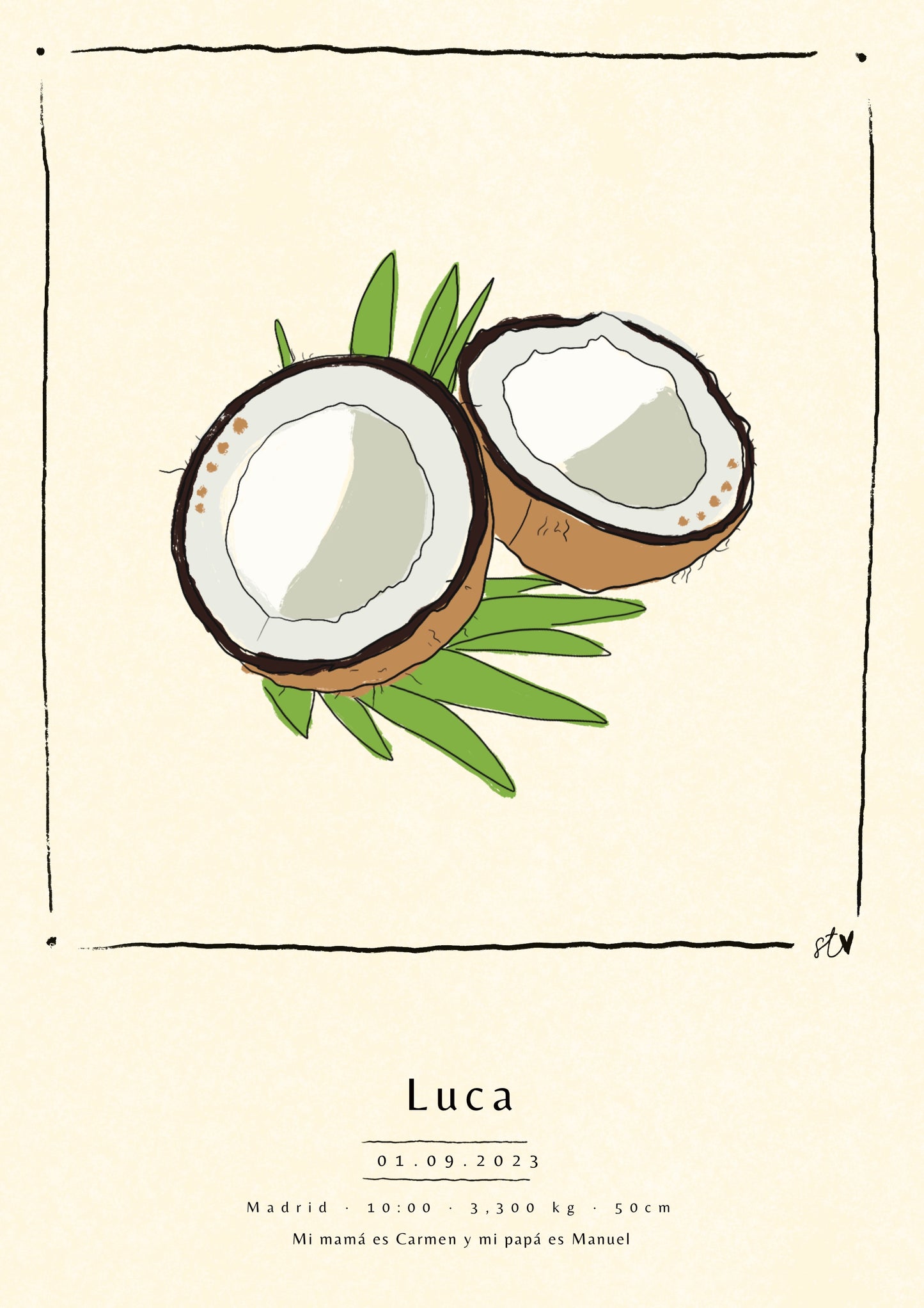 Ilustración Nacimiento - FRUTA