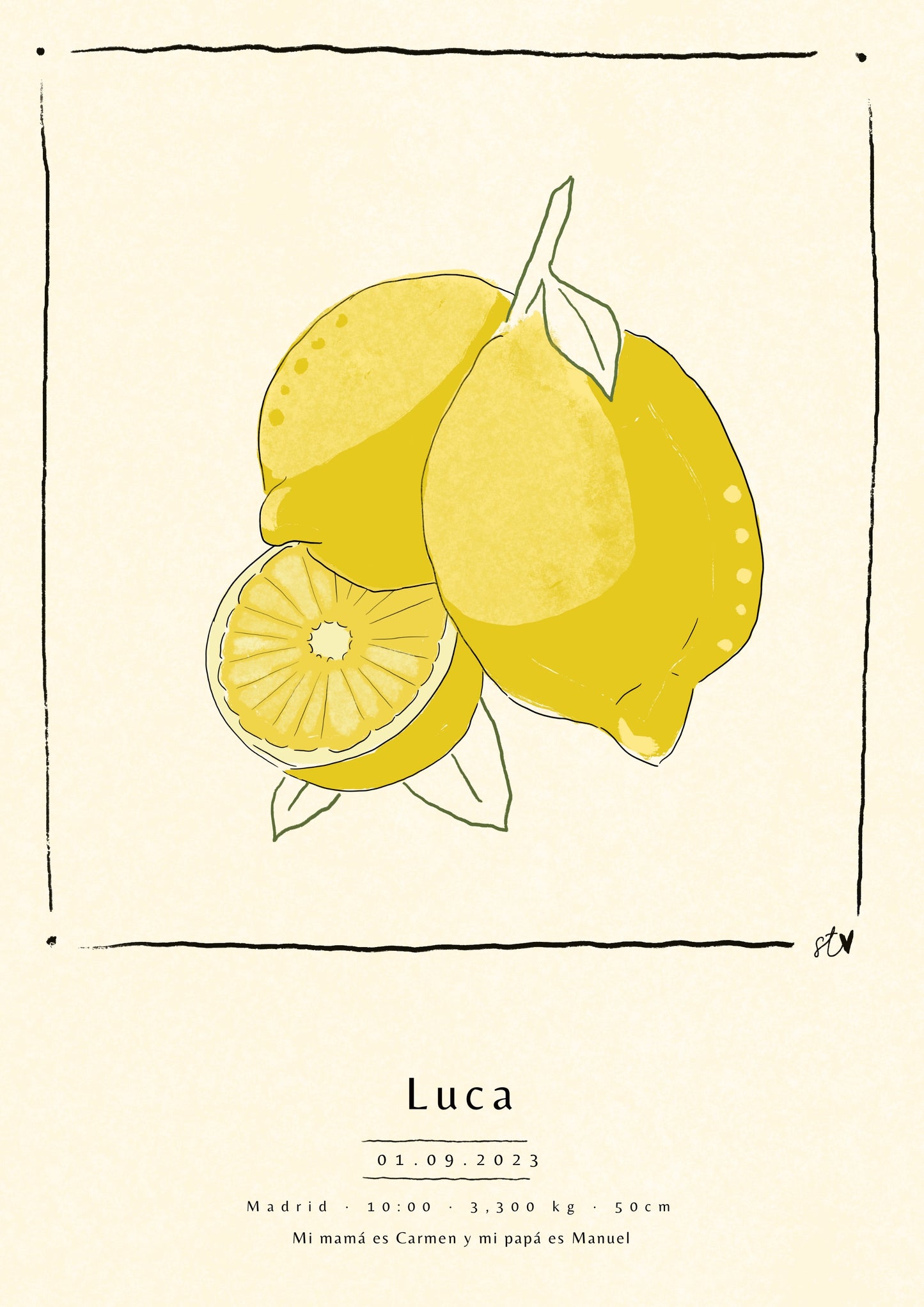 Ilustración Nacimiento - FRUTA