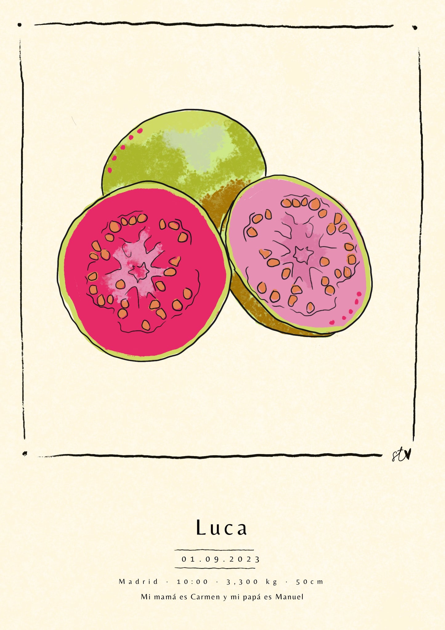 Ilustración Nacimiento - FRUTA