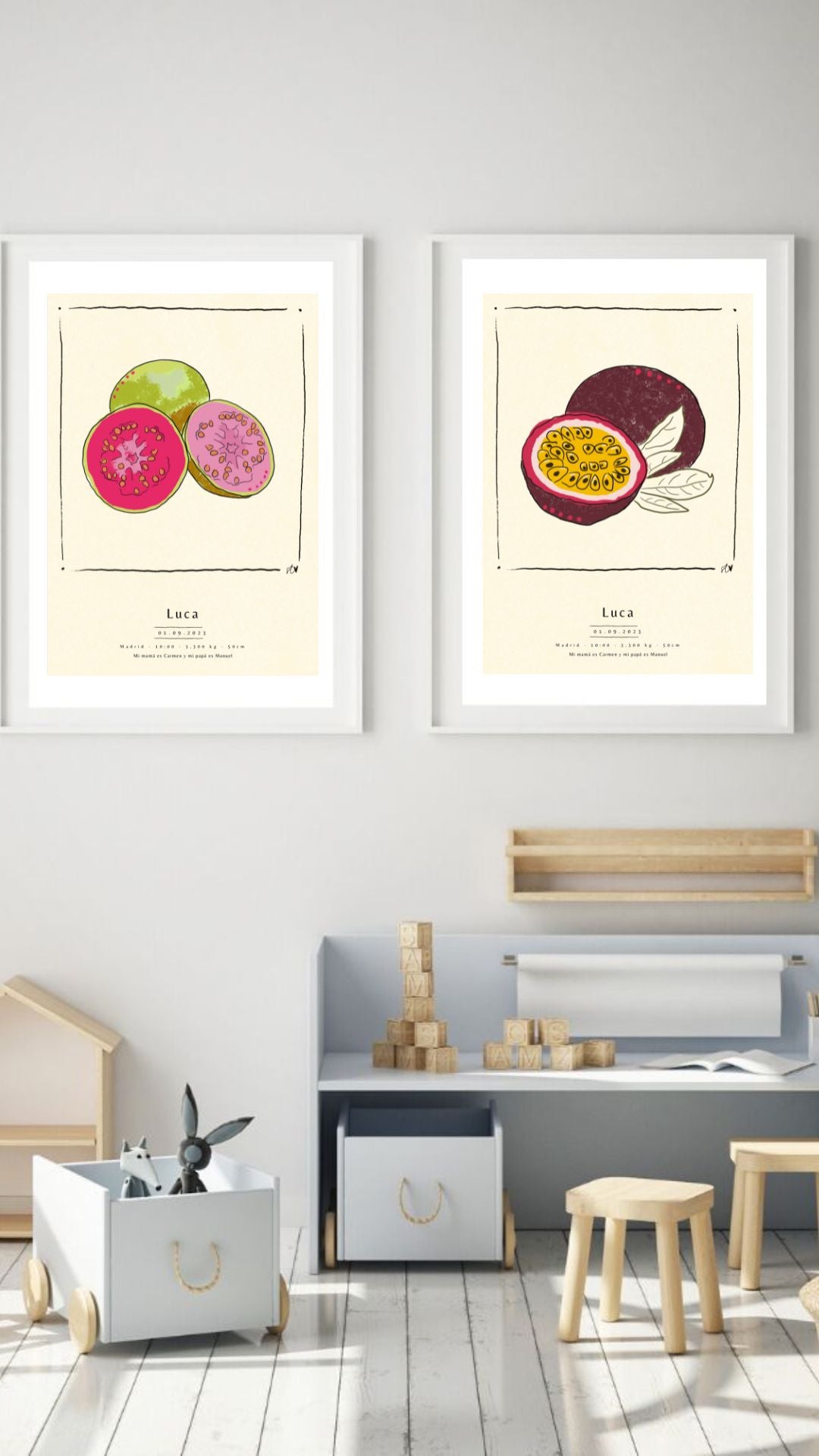 Ilustración Nacimiento - FRUTA
