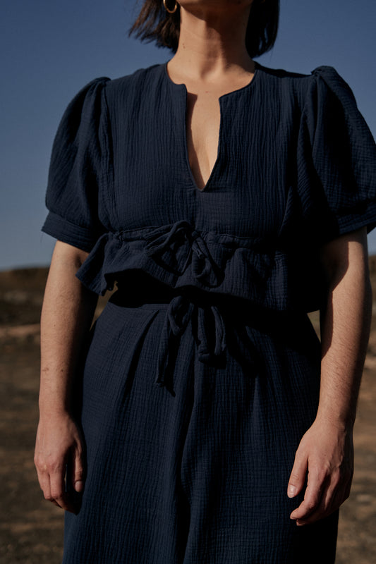 BLUSA SIWA - NAVY ready to go